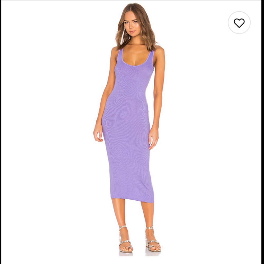 Enza Costa rib tank midi dress size XS